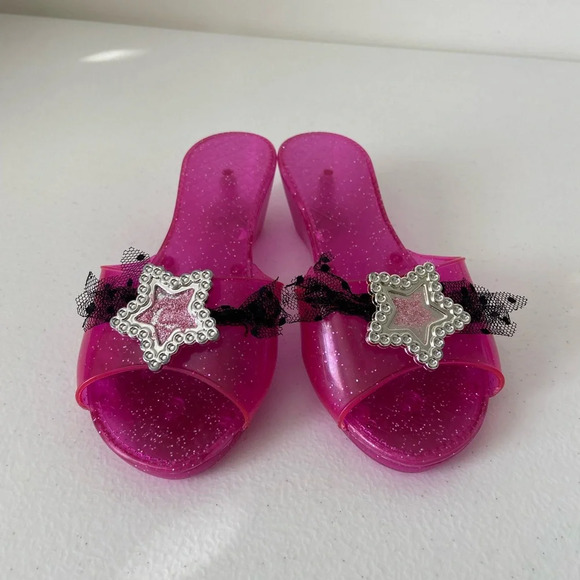 Girl’s dress up play‎ pink sparkle princess shoes - Picture 2 of 7